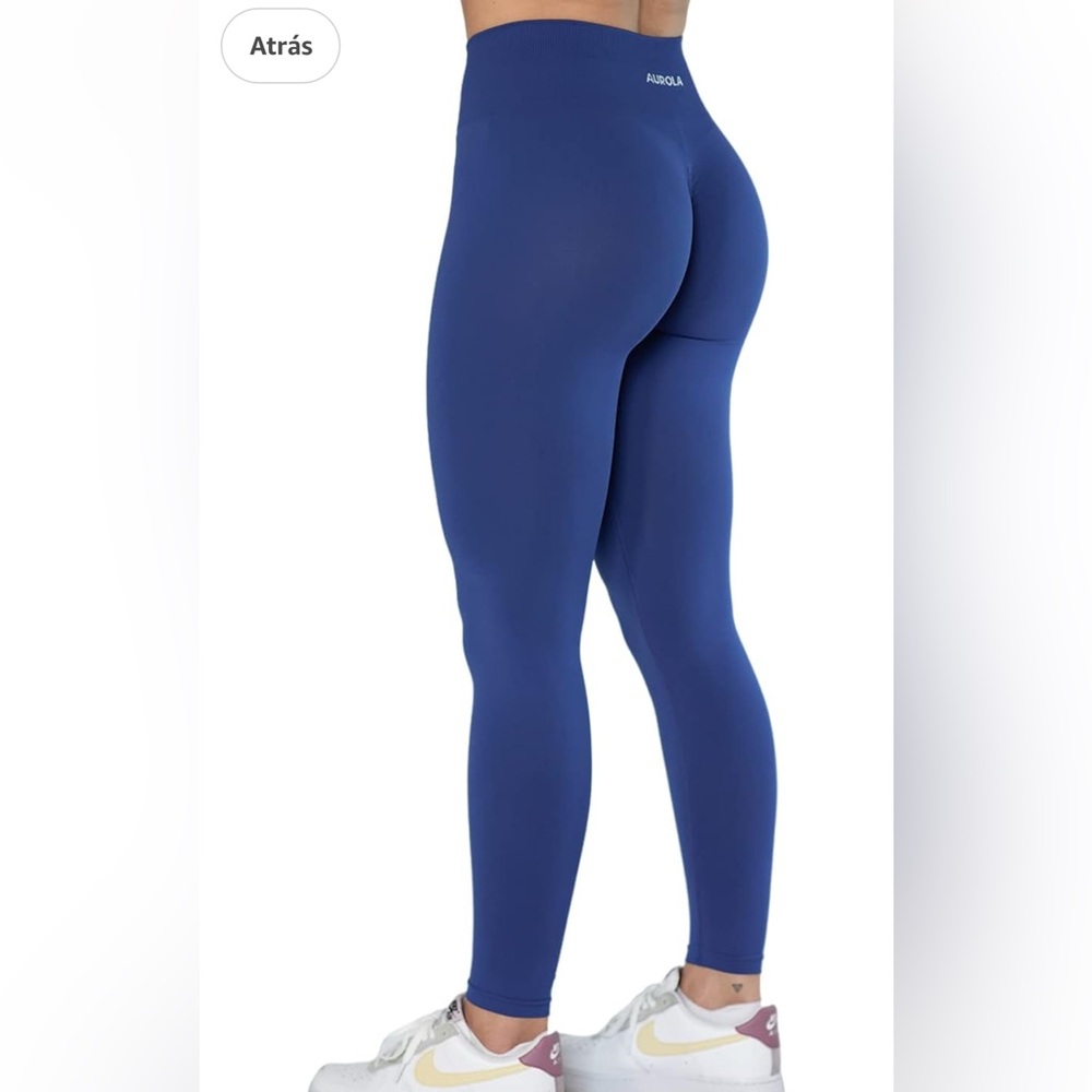 Aizola High-Waist Sculpting Leggings - Deep Blue